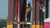 Cambodia's King Unveils A Statue of His Father