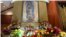 Altar a la Virgen de Guadalupe instalado en la iglesia de Todos los Santos en Manassas, Virginia.&nbsp;