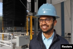 Shashank Samala, CEO of Heirloom Carbon Technologies, looks on during an interview at the company's facility in Brisbane, California, U.S. February 1, 2023. (REUTERS/Nathan Frandino)