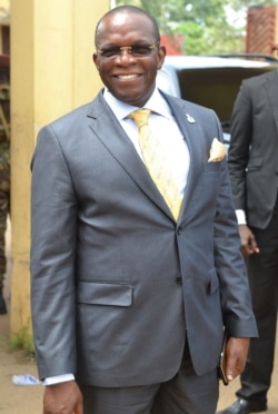 Ibrahima Kassory Fofana, shown Oct. 5, 2018, is the prime minister of Guinea, named by President Alpha Conde.