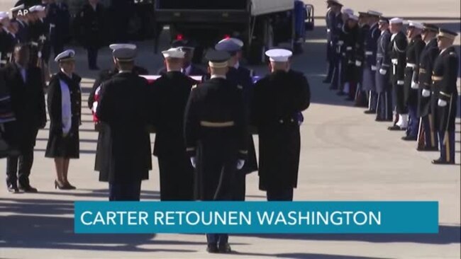 Sèkèy Prezidan Ameriken Jimmy Carter Rive Washington