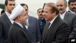 အီရန်သမ္မတ Hassan Rouhani နဲ့ပါကစ္စတန်ဝန်ကြီးချုပ် Nawaz Sharif တွေ့ဆုံ ( မတ် ၂၅၊ ၂၀၁၆)