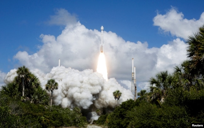 FILE - A United Launch Alliance Atlas V rocket carrying two astronauts aboard Boeing's Starliner-1 Crew Flight Test (CFT) on Boeing's Starliner spacecraft, is launched, Cape Canaveral Florida, U.S. June 5, 2024. (REUTERS/Joe Skipper)