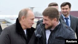 Vladimir Putin and Ramzan Kadyrov