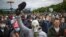 На предвыборном митинге в поддержку кандидатов оппозиции. Минск, 31 мая 2020.
