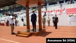 Úmaro Sissoco Embaló, Presidente da Guiné-Bissau, nas celebrações da independência, 24 de setembro de 2020