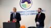 Kosovo, Pristina, Hashim Thaci, Kosova president, during the meeting in Kosova economic chambers