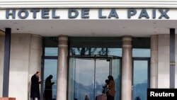 Hotel de la Paix di Lausanne, Swiss, lokasi pertemuan para pemimpin oposisi Suriah (27/1) 