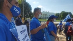 ARCHIVO - Beneficiados del TPS aglutinados en la Alianza Nacional realizan con frecuencia actos para mantener vivas sus demandas en Washington DC.