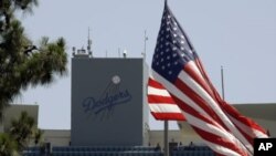 Dodger Stadium, home of the Los Angeles Dodgers. The Dodgers filed for bankruptcy protection in a Delaware court blaming Major League Baseball for refusing to approve a multibillion-dollar TV deal that owner Frank McCourt was counting on to keep the trou