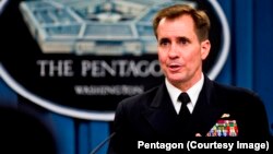 Juru bicara Pentagon John Kirby menjelaskan pengiriman 150 pasukan udara AS ke Polandia dan Baltik (foto: dok). 