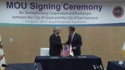 Seoul, San Francisco Mayors Sign MOU to Increase Ties