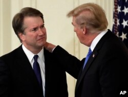 Başkan Trump, Anayasa Mahkemesi'ne aday gösterdiği Kavanaugh'un atamasının onaylanmasını bekliyor