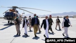 افغان صدر نے صوبہ خوست میں نئے ایئرپورٹ کے افتتاح کے بعد عمائدین سے خطاب بھی کیا۔