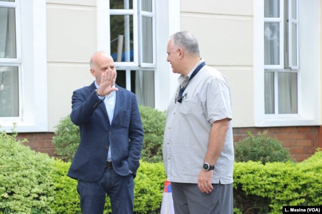 EU observer mission deputy chief Mark Stevens (left) says the group's hope is that the elections in Malawi are transparent, inclusive, and credible.