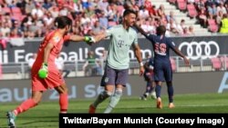 Le Bayern Munich s'est imposé 3-1 face au PSG en match amical, à Klagenfurt, Autriche, 21 juillet 2018. (Twitter/Bayern Munich)