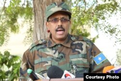 Somali’s president, Mohamed Abdullahi Mohamed, declared war on al-Shabab militants Thursday. (Photo courtesy of the Somali president's office)