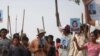 Villagers in Kampong Speu protest against Phnom Penh Sugar Company for land grabbing. 