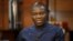 Oil Minister Emmanuel Ibe Kachikwu, shown during an interview February 12, 2016, says Nigeria's oil output has risen to 2.1million barrels a day.  