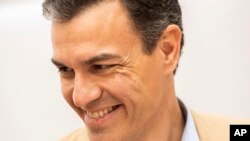 El futuro político de España sigue incierto tras su tercera elección desde el 2015 y el consenso entre los expertos es que la inestabilidad política no se resolverá a corto plazo. En la foto, el presidente del gobierno Pedro Sánchez, líder de PSOE. Abril 29 de 2019. 