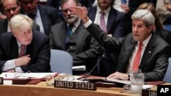 Kerry dijo al Consejo de Seguridad de Naciones Unidas que una medida así podría restaurar la credibilidad en los esfuerzos para poner fin a la guerra civil en Siria.