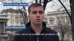 Predstavnik inicijative "Kreni-Promeni" Savo Manojlović o uslovima za obustavu protesta