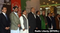 عکس آرشیف: رهبران سیاسی و مقامات حکومتی در جریان اعلام ائتلاف انتخاباتی