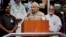 Indian Prime Minister Narendra Modi speaks after the successful launch of the Polar Satellite Launch Vehicle (PSLV-C23) in Sriharikota, India, June 30, 2014. 