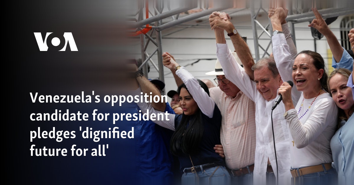 Venezuela's opposition candidate for president pledges 'dignified ...