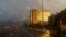 FILE - The setting sun shines on the facade of the United States Embassy, in Havana, Cuba, Oct. 14, 2017. Canada has no plans to remove its diplomats from Cuba, despite symptoms of potential illness among its diplomatic corps.
