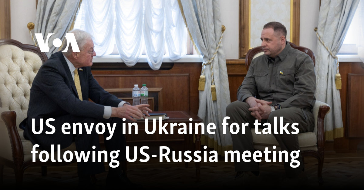 US envoy in Ukraine for talks following US-Russia meeting