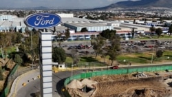 Aerial view of the U.S. Ford factory cars in Cuautitlan Izcalli, Mexico state, Mexico, taken on January 30, 2025.