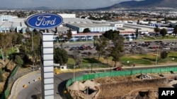 Aerial view of the U.S. Ford factory cars in Cuautitlan Izcalli, Mexico state, Mexico, taken on January 30, 2025.