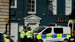 A entrada do restaurante onde Sergei Skripal esteve com a su filha.