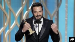 Ben Affleck fue el gran ganador de la noche durante la premiación del Globo de Oro, en el hotel Beverly Hills, en California.