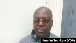 Pierre Kouassi Adjoumani, président de la Ligue ivoirienne des droits de l’homme (Lidho) à Abidjan, Côte d’Ivoire, 8 mai 2018. (VOA/Ibrahim Tounkara)