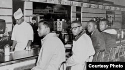 The 'Greensboro Four' carried out a long protest in North Carolina in 1960 that helped end racial separation in the US.