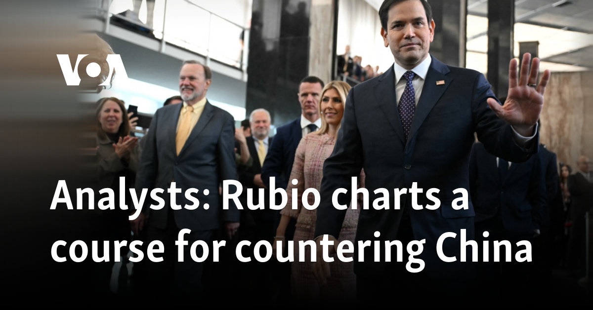 Analysts: Rubio charts a course for countering China