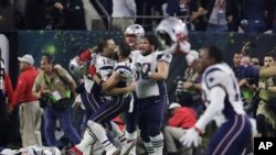 Les New England Patriots célèbrent leur victoire en finale de la NFL (janvier 2017)