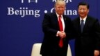 Tổng thống Trump và ông Tập tại Bắc Kinh năm 2017.