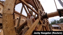 The Guedelon castle is a typical French medieval chateau-fort being built using the techniques, materials and rules of the 13th Century.