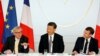 French President Emmanuel Macron, his Chinese counterpart Xi Jinping and European Commission President Jean-Claude Juncker hold a news conference with German Chancellor Angela Merkel at the Elysee presidential palace in Paris, France, March 26, 2019.