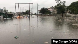 Kinshasa sous les eaux d’inondations, le 4 janvier 2017. (VOA/TopCongo)