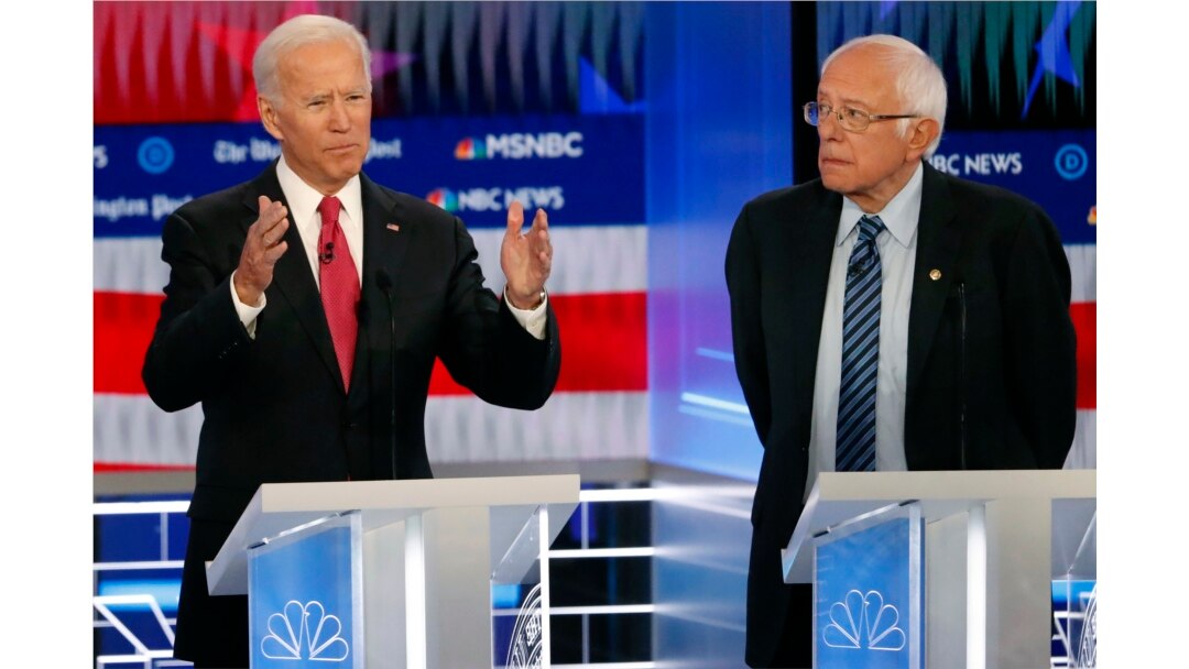 Jo Bayden va Berni Sanders