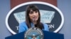 FILE - Pentagon spokeswoman Sabrina Singh speaks during a briefing at the Pentagon, near Washington, Aug. 8, 2023.