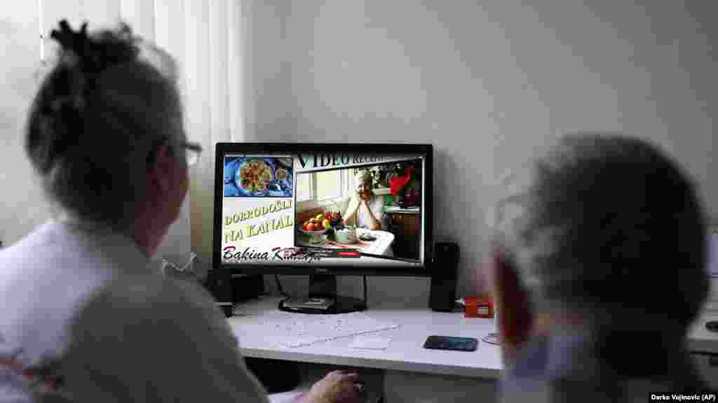 Serbia Granny's Kitchen: Jelena Petrovic and her husband Milan watch her YouTube channel