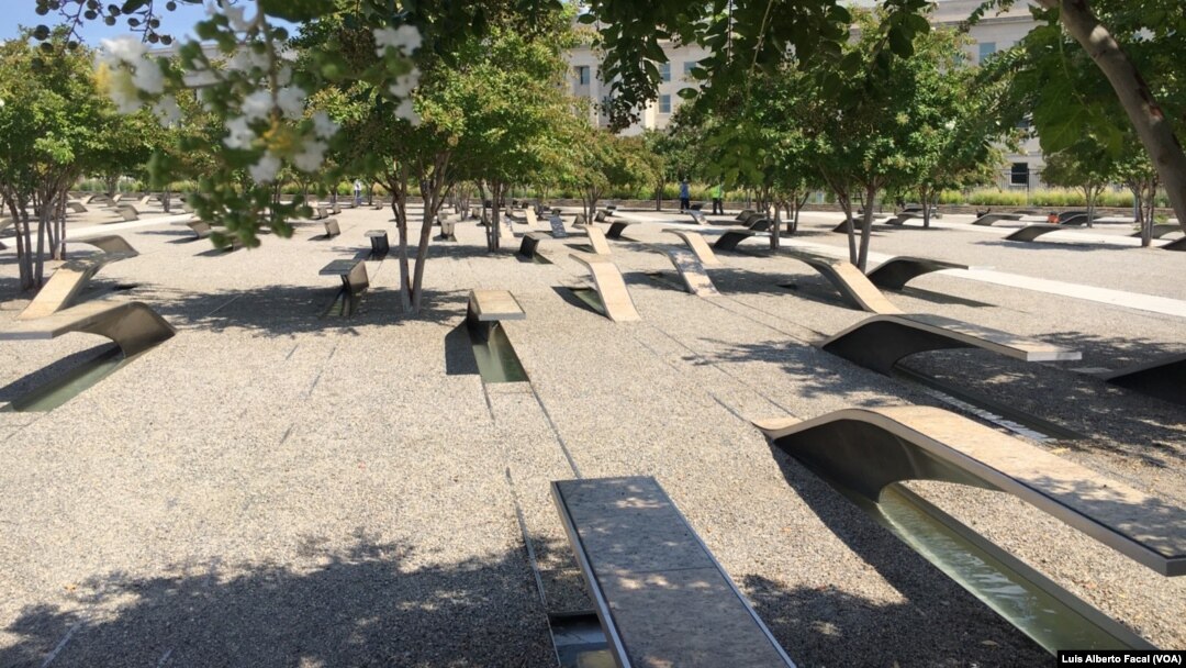 9/11 Pentagon Memorial in Arlington, Virginia.