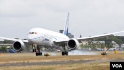 La firma Boeing dijo que espera completar el próximo mes la evaluación del 787.