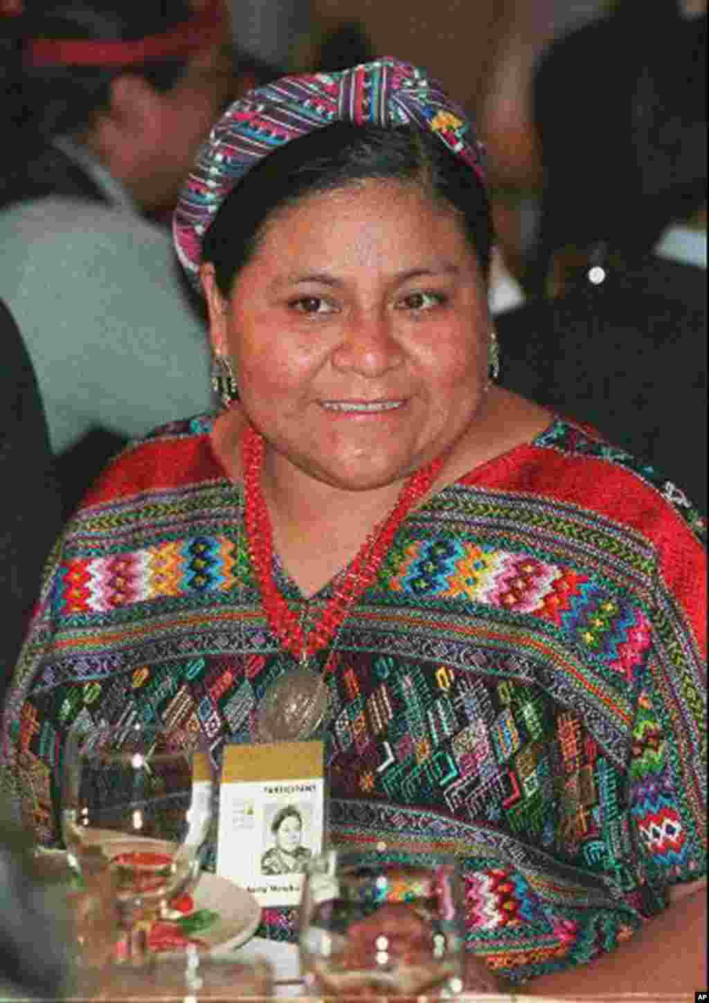 1992: Rigoberta Menchu, Guatemala. She advocated women’s and indigenous rights. (AP)