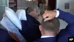Czech Republic's President Milos Zeman is admitted to the Military hospital in Prague, Czech Republic, Oct. 10, 2021.